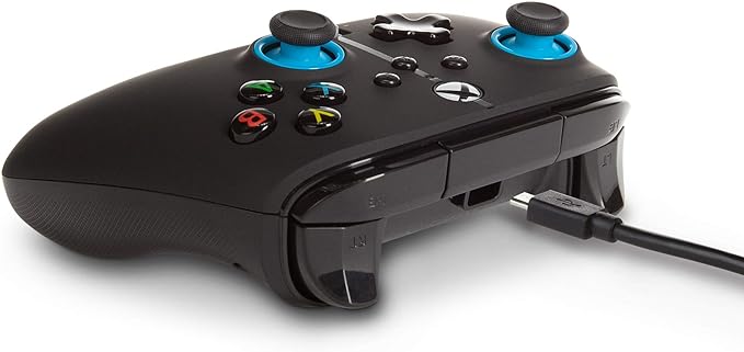 PowerA Control Mejorado Alámbrico para Xbox Series X|S - Blue Hint - Standard Edition.