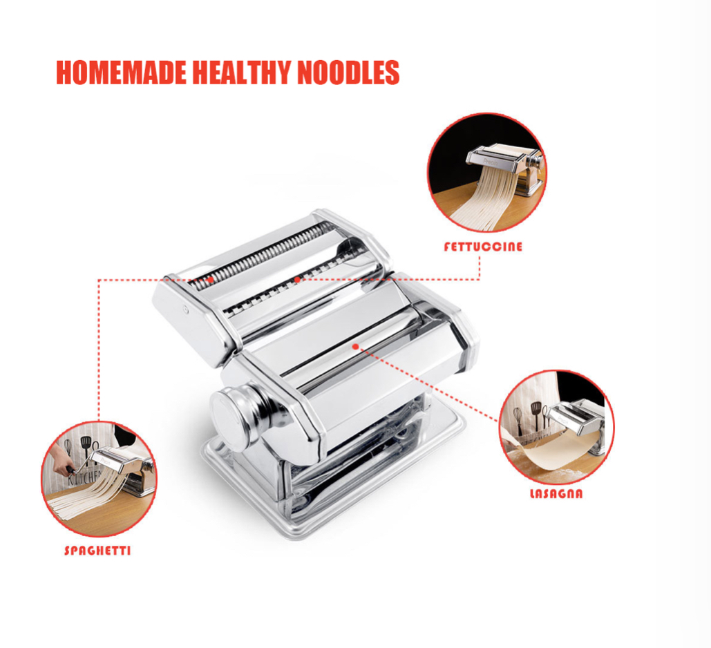 Máquina Manual Para Hacer Pasta Con 6 Espesores Ajustables.