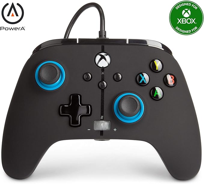 PowerA Control Mejorado Alámbrico para Xbox Series X|S - Blue Hint - Standard Edition.
