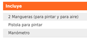Tanque para pintura Truper con manguera y pistola 10 litros TANPI10 naranja