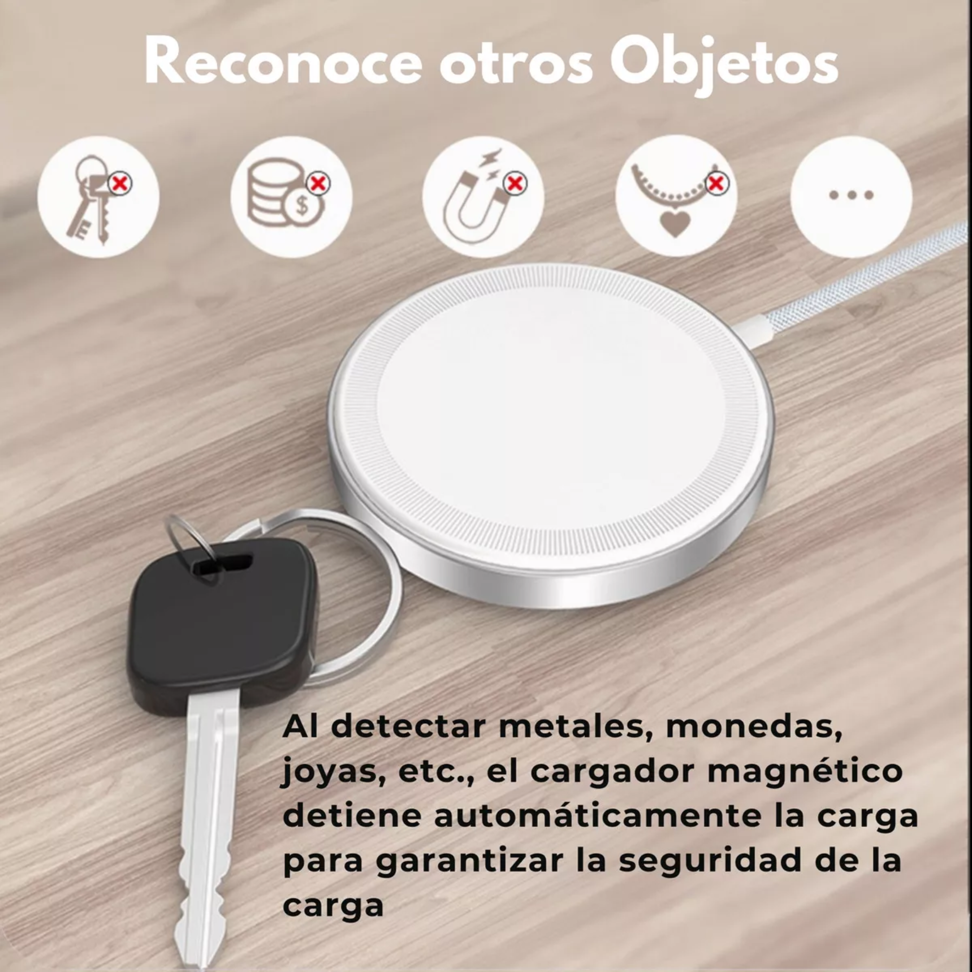 Cargador Inalámbrico 3 En 1 Para iPhone Magsafe Compatible Con Apple Watch Carga Simultanea: iPhone, Apple Watch