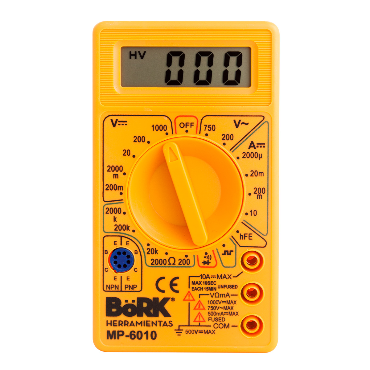 Multímetro Digital Con Frecuencia / Buzzer Mp-6010.