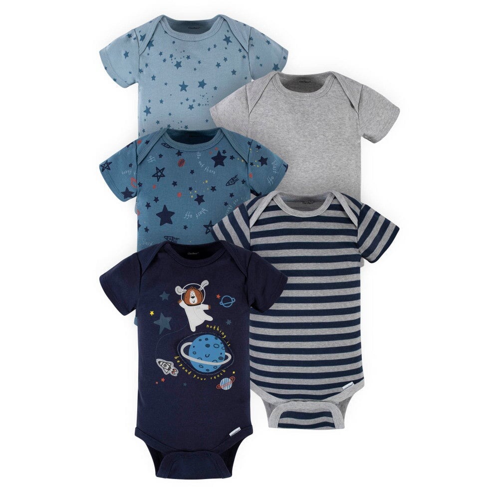 Gerber Premium Set 5 Pañalero Astronauta Estrellas Bebe