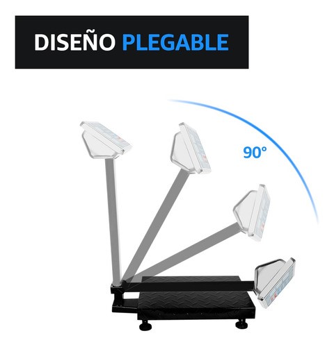 Bascula Industrial Comercial Digitalde Uso Rudo Hasta 150kg Found Home Bc150kg Plataforma 30x40cm 230v/110v Con Mastil Plegable Bascula Recargable Tara Hasta 150 Kg
