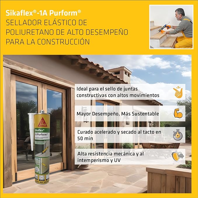 Sikaflex 1A Purform- Sellador De Juntas Elástico-blanco - 300 Ml 750748.