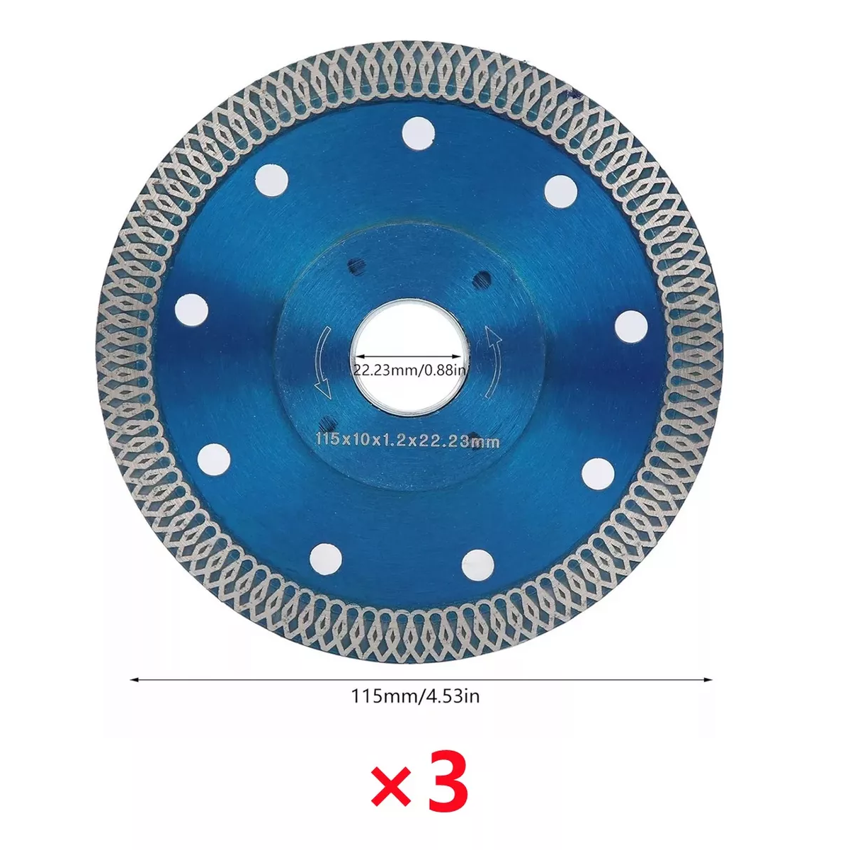 Discos Diamante, Mármol, Granito, Porcelanato, Cerámica 3pcs