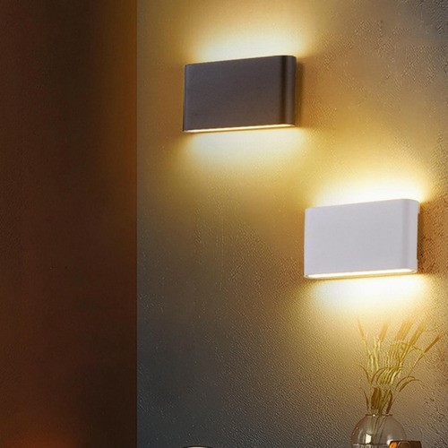 Lampara Arbotante Pared Exterior Interior Para Baño Led 12w