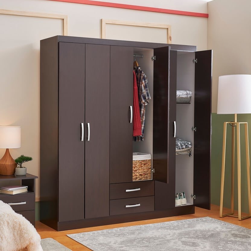 Closet 6P 2Cj Choco 162X47X183 Casa Bonita.