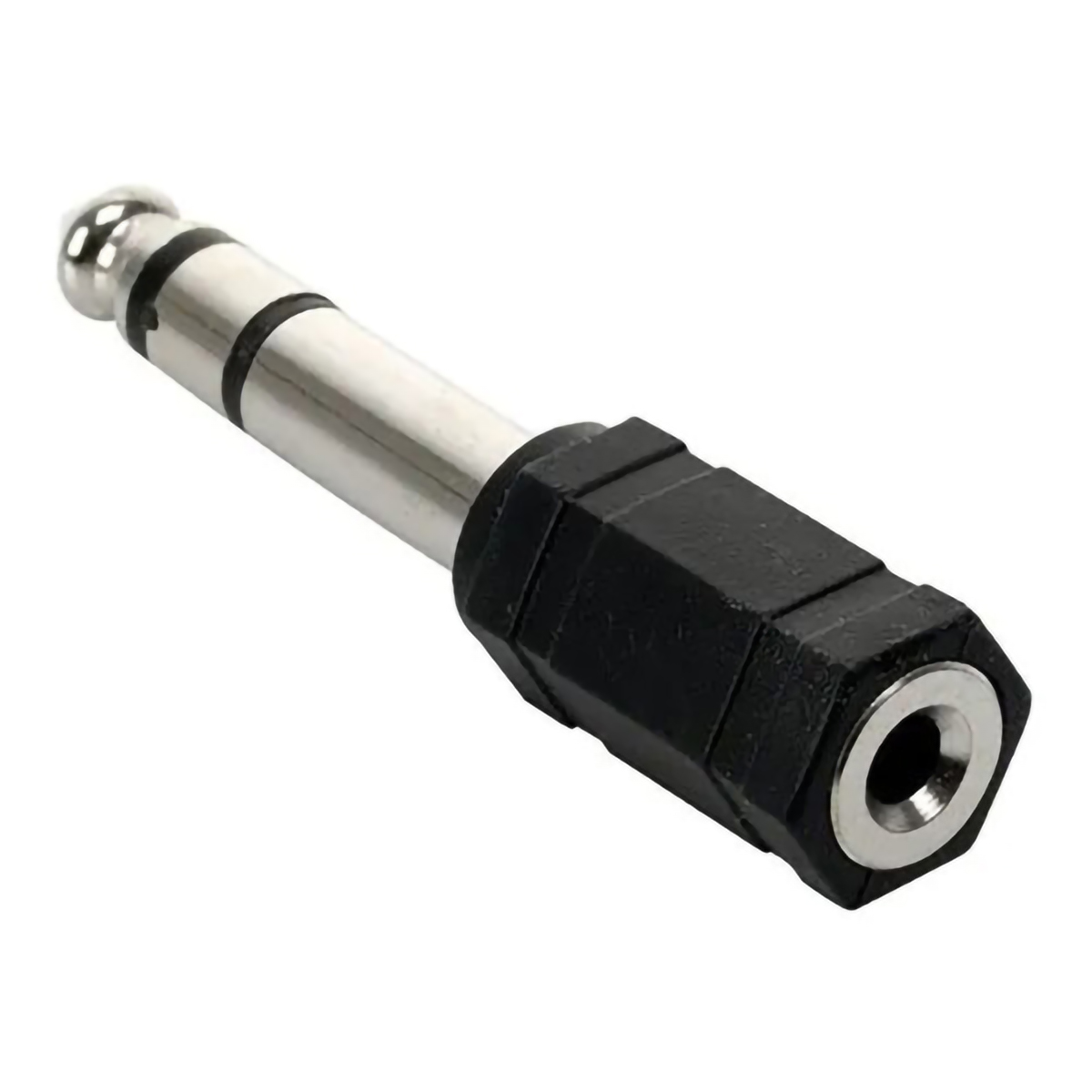 Adaptador Auxiliar Audífonos 3.5mm Hembra a 6.3mm Macho Estéreo.