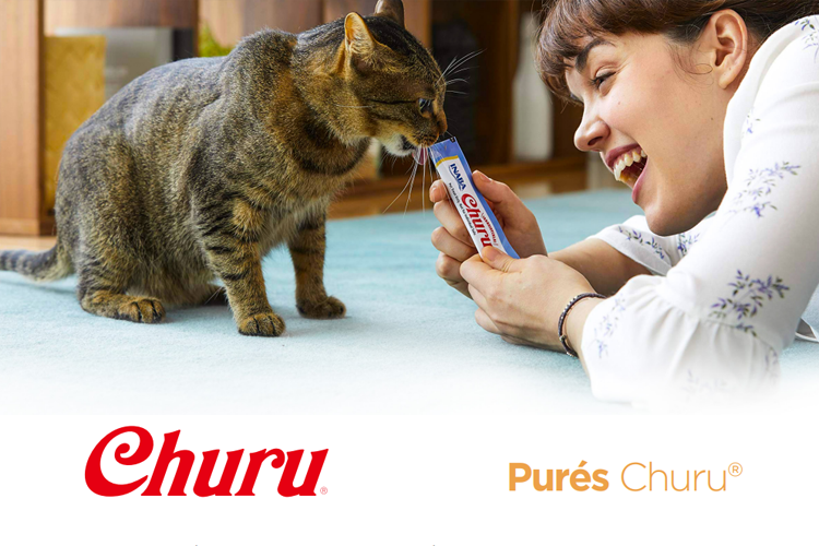 Churu premios para gato sabor Atún Caja 6 Pack 4 Pzas (24 piezas).
