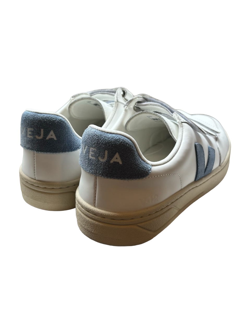 Tenis Veja V-12 White Logo Blue talla 25