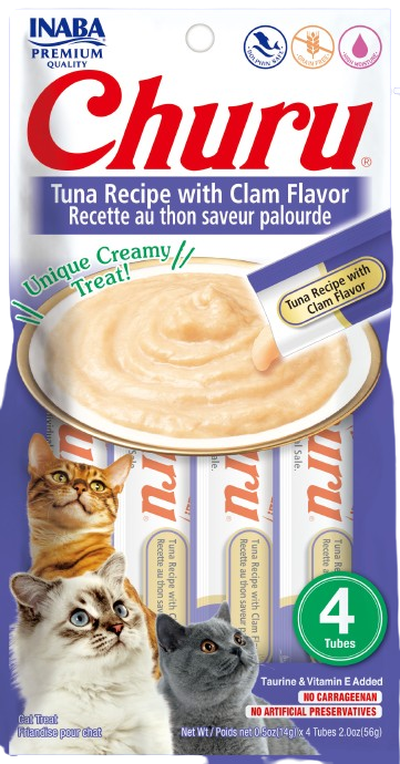 Churu premios para gato sabor Atún Caja 6 Pack 4 Pzas (24 piezas).
