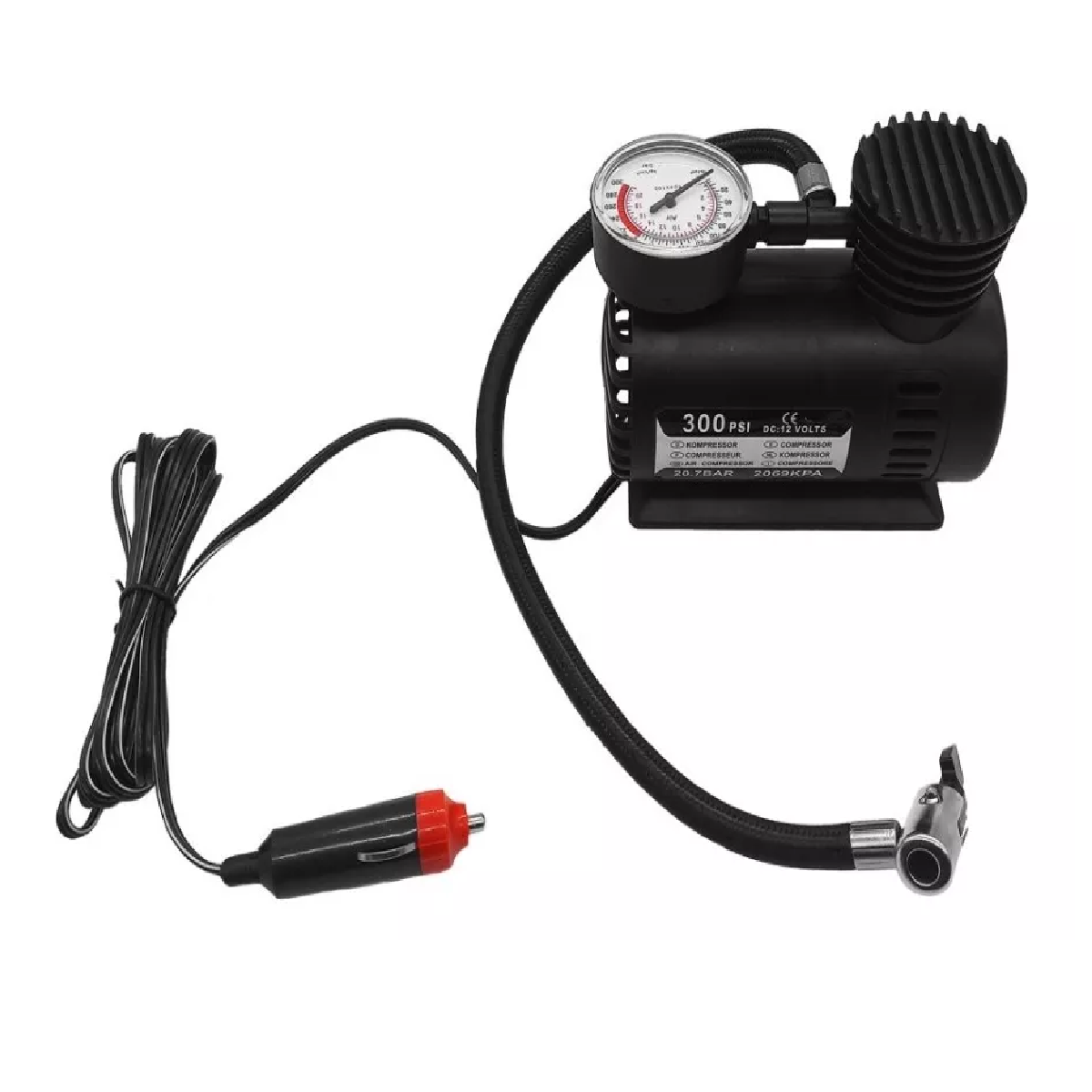 Mini Compresor Aire 12v 300 Psi Bicicletas Moto / E-roca