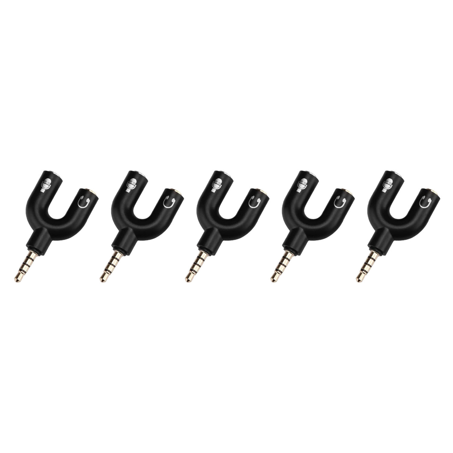 Paquete 5 Adaptadores PC a Manos Libres Chico 3.5mm.