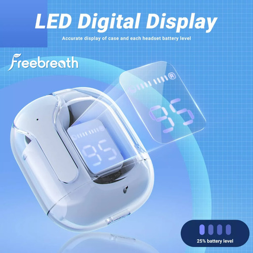 Audífonos Gamer Inalámbricos Free Breath Z9 Digital Reducción Ruido Ipx4 Azul