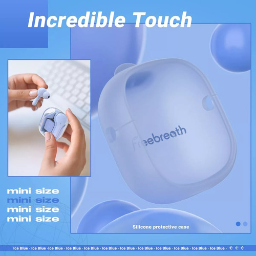 Audífonos Gamer Inalámbricos Free Breath Z9 Digital Reducción Ruido Ipx4 Azul