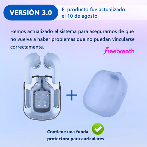 Audífonos Gamer Inalámbricos Free Breath Z9 Digital Reducción Ruido Ipx4 Azul