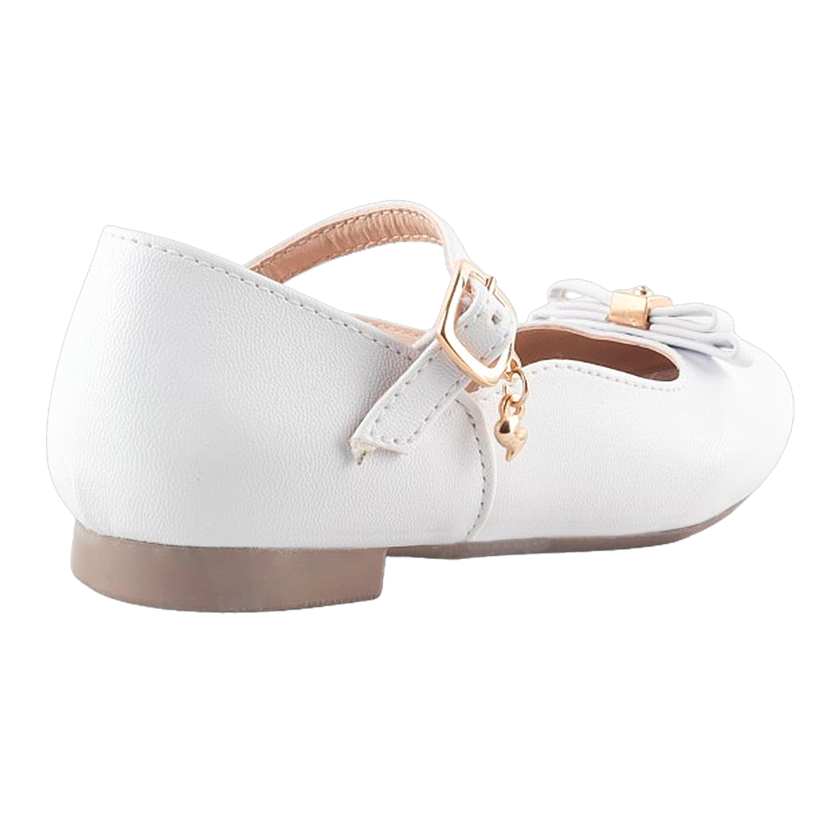 Zapato Niña Primera Comunión Bautizo Flats Blancas 807-b