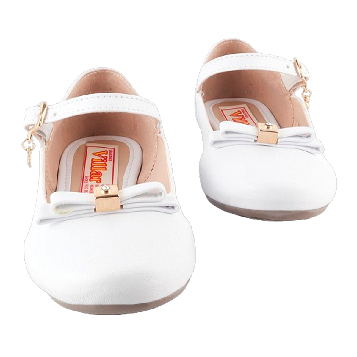 Zapato Niña Primera Comunión Bautizo Flats Blancas 807-b