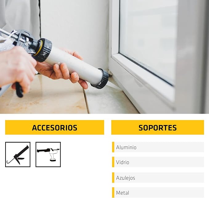 Sellador de silicón acético sikasil ac  cartucho 0.294 kg 