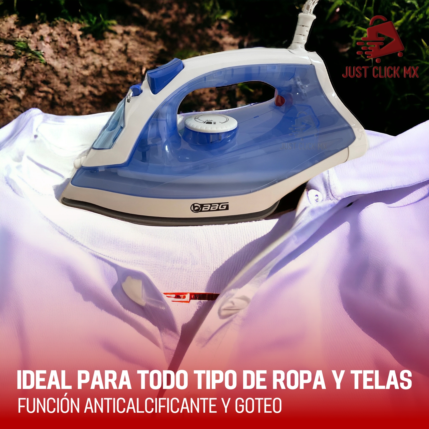 Plancha de Vapor Para Ropa Bade de Cerámica Verde