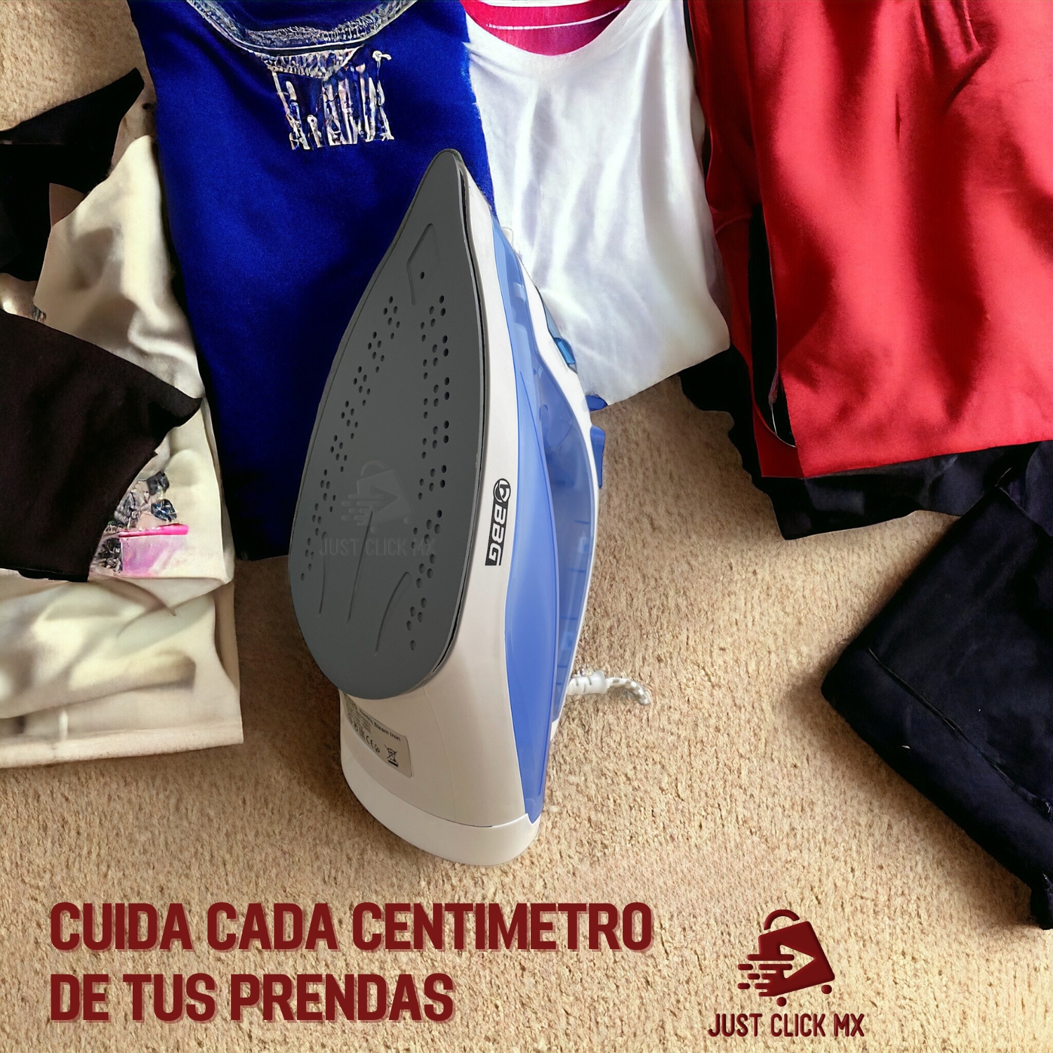 Plancha de Vapor Para Ropa Bade de Cerámica Verde