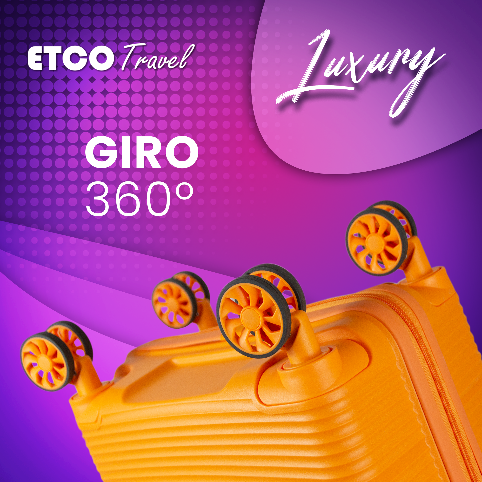 Maleta De Viaje Luxury Carry On 10kg Equipaje De Mano Avion Cabina Seguridad Tsa Etco Travel.