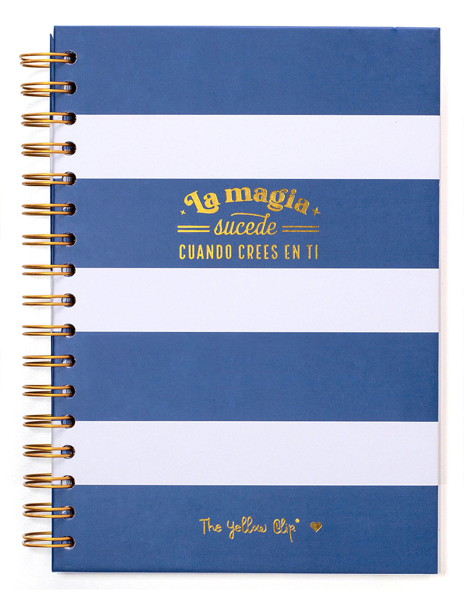 Agenda Semanal Minimalista Sin Fecha  Navy Blue The Yellow Clip 