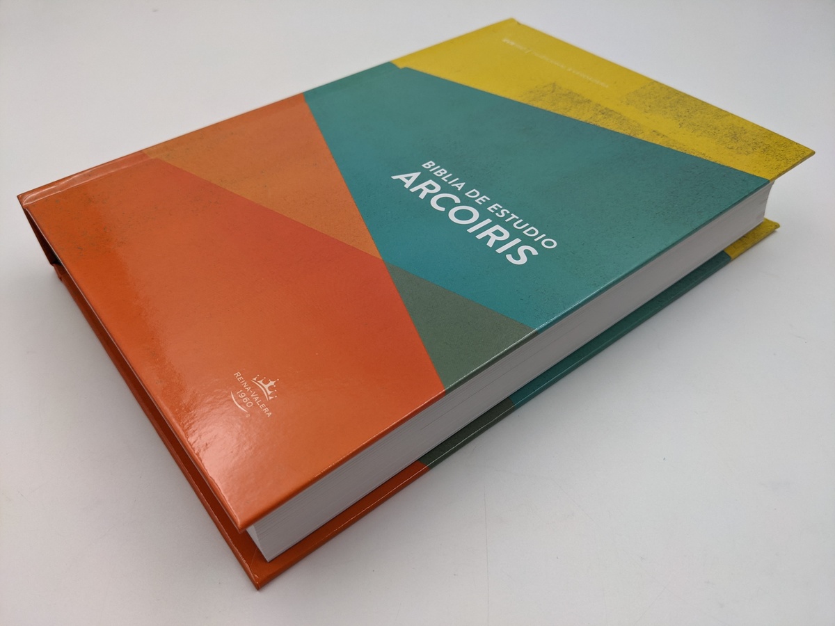 Biblia RV60 De Estudio Arcoíris, Multicolor Tapa Dura Ilustrado