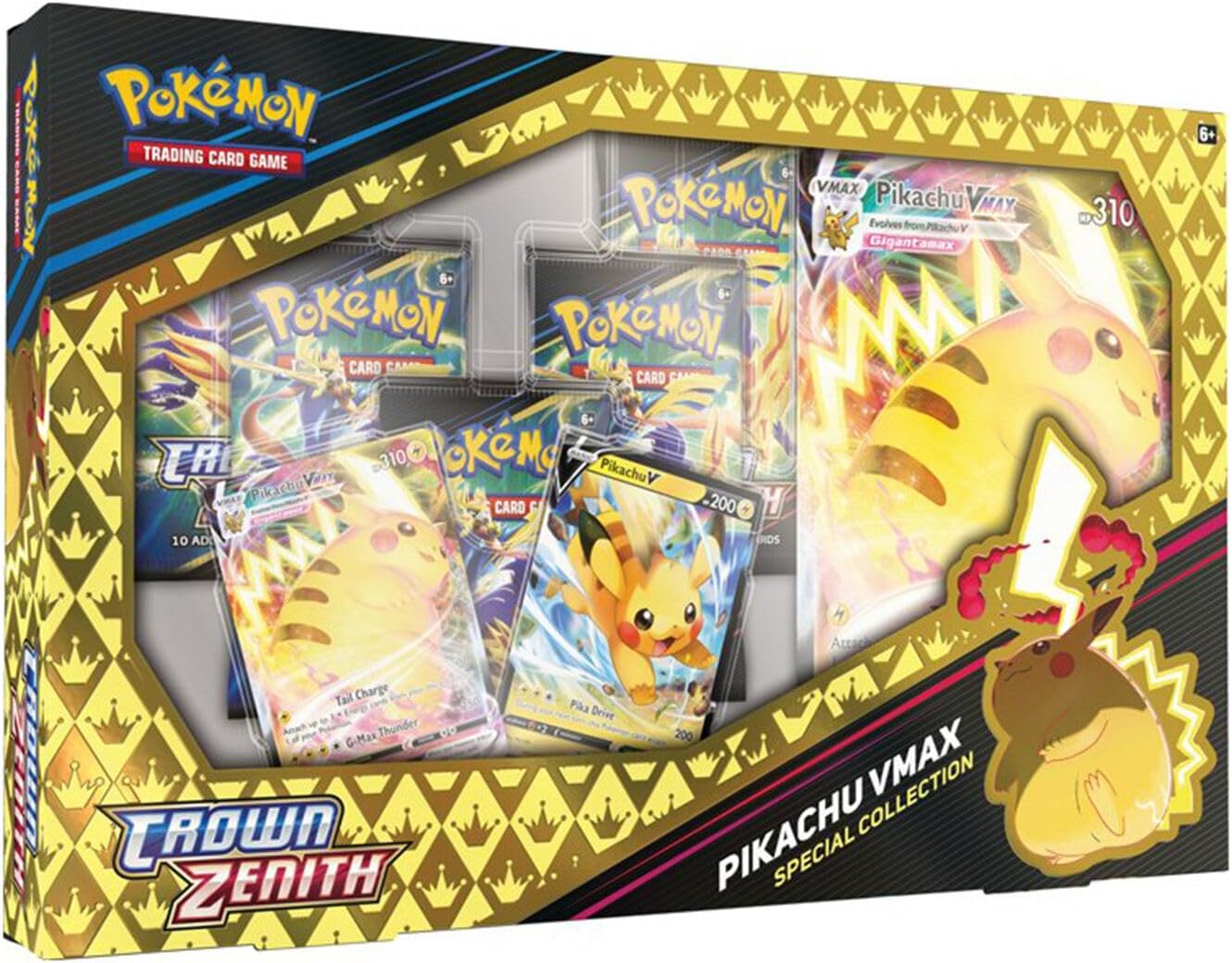 Pokemon TCG Colección Especial Crown Zenith Pikachu VMAX Original Inglés