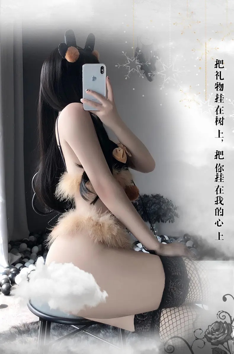Disfraz Sexy Cosplay Reno Navideño Bikini Anime