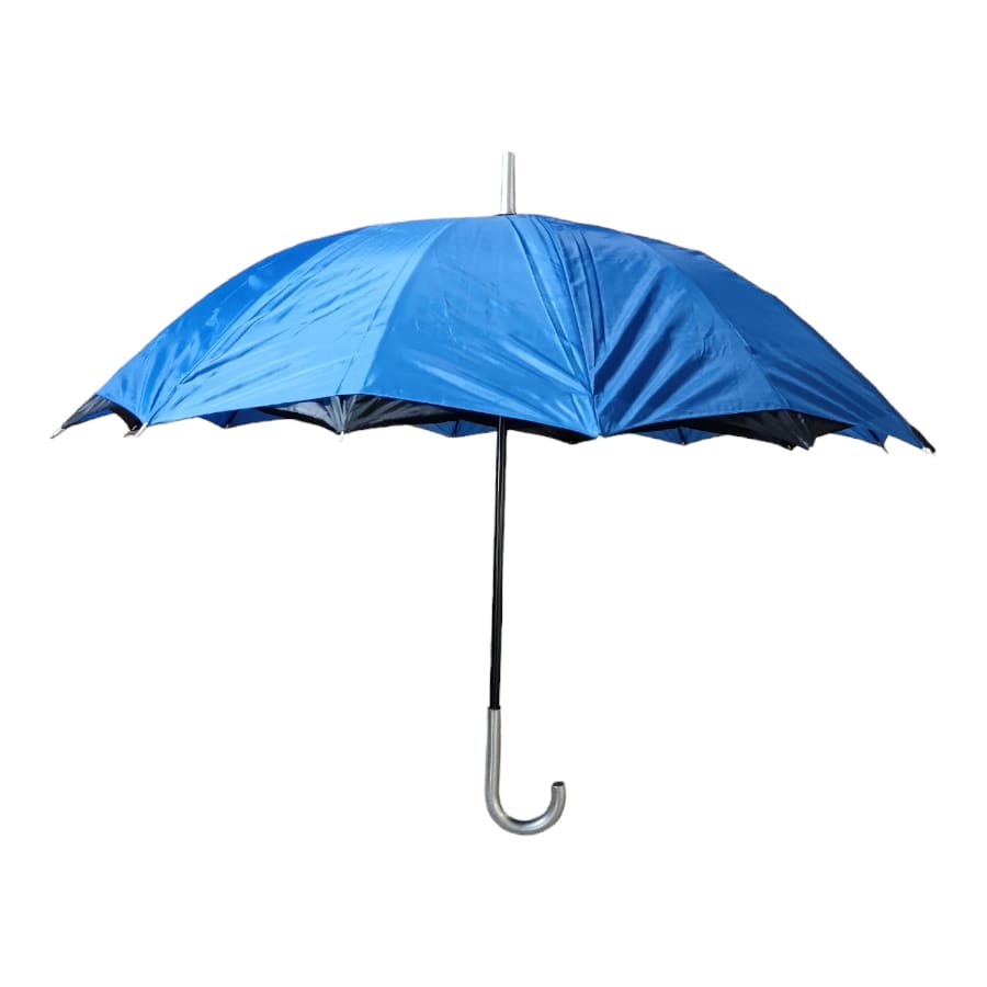 Paraguas sombrilla Automático Bastón Tela 90cm diam.  lluvia sol 2454