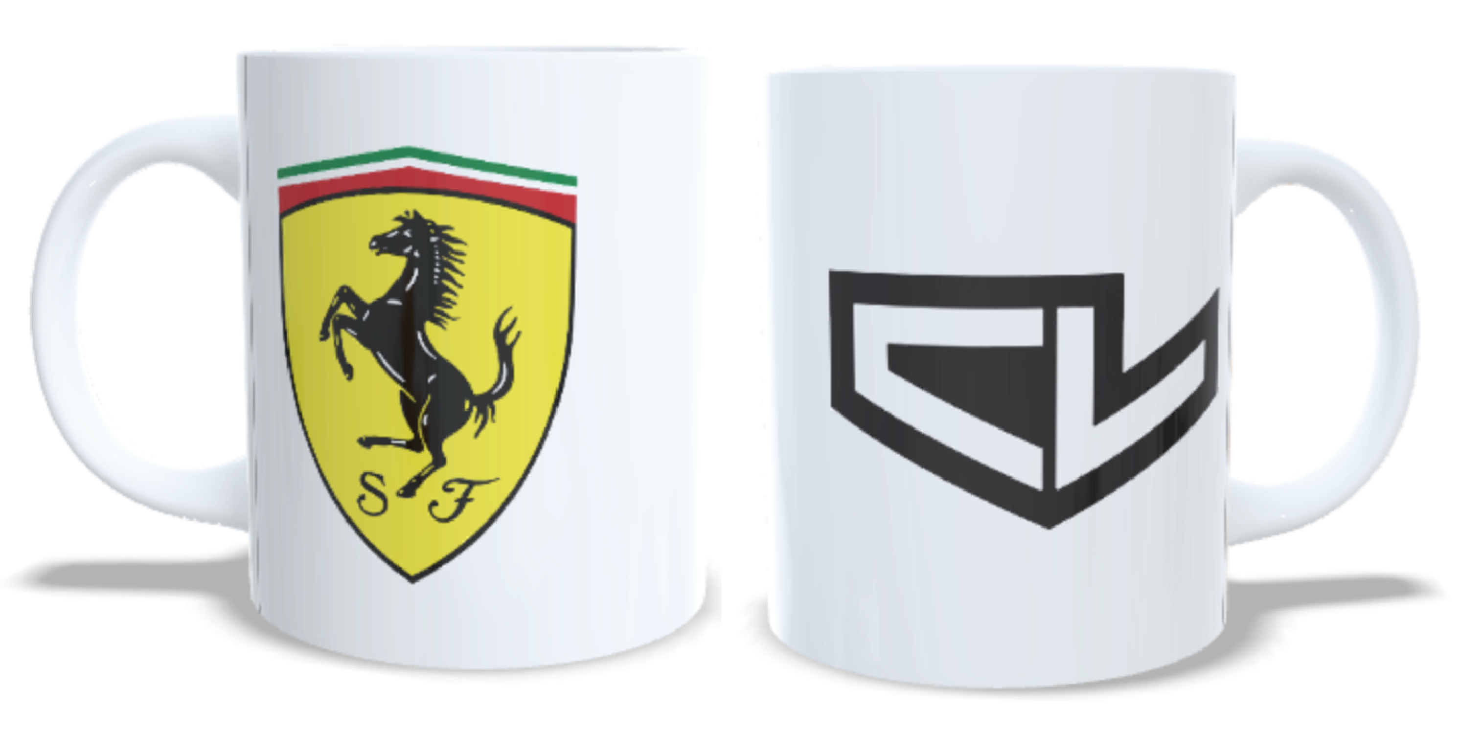 Pack de 2 Tazas F1 Charles Leclerc Logo Ferrari Formula 1 11oz 2024