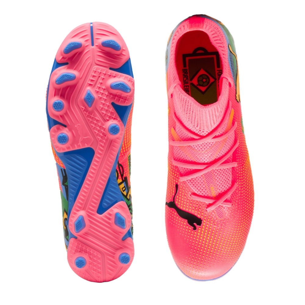 Tenis Puma de Futbol Future 7 Match FG/AG Jr Rosa Unisex 107841 01.