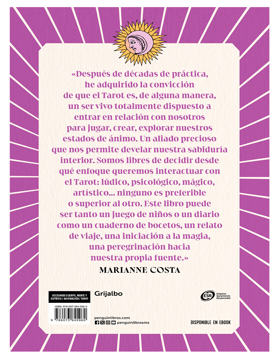 Libro Tarot Para Vivir Autor Marianne Costa.