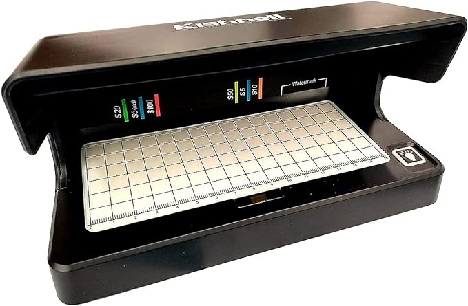 A Detector de billetes falsos con detección magnética y UV, detector de dinero falsificado, comprobador de detector de dinero falsificado, Kishnell