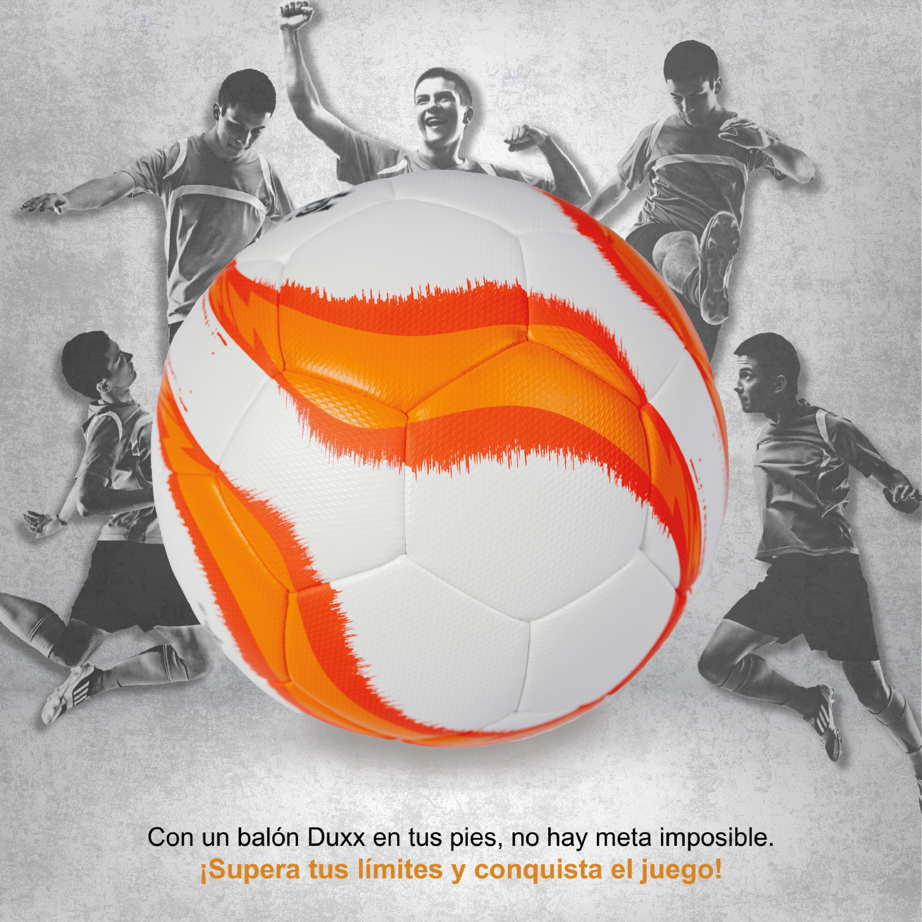 Balón de Fútbol Soccer Duxx Max Hibrido #4 Anaranjado