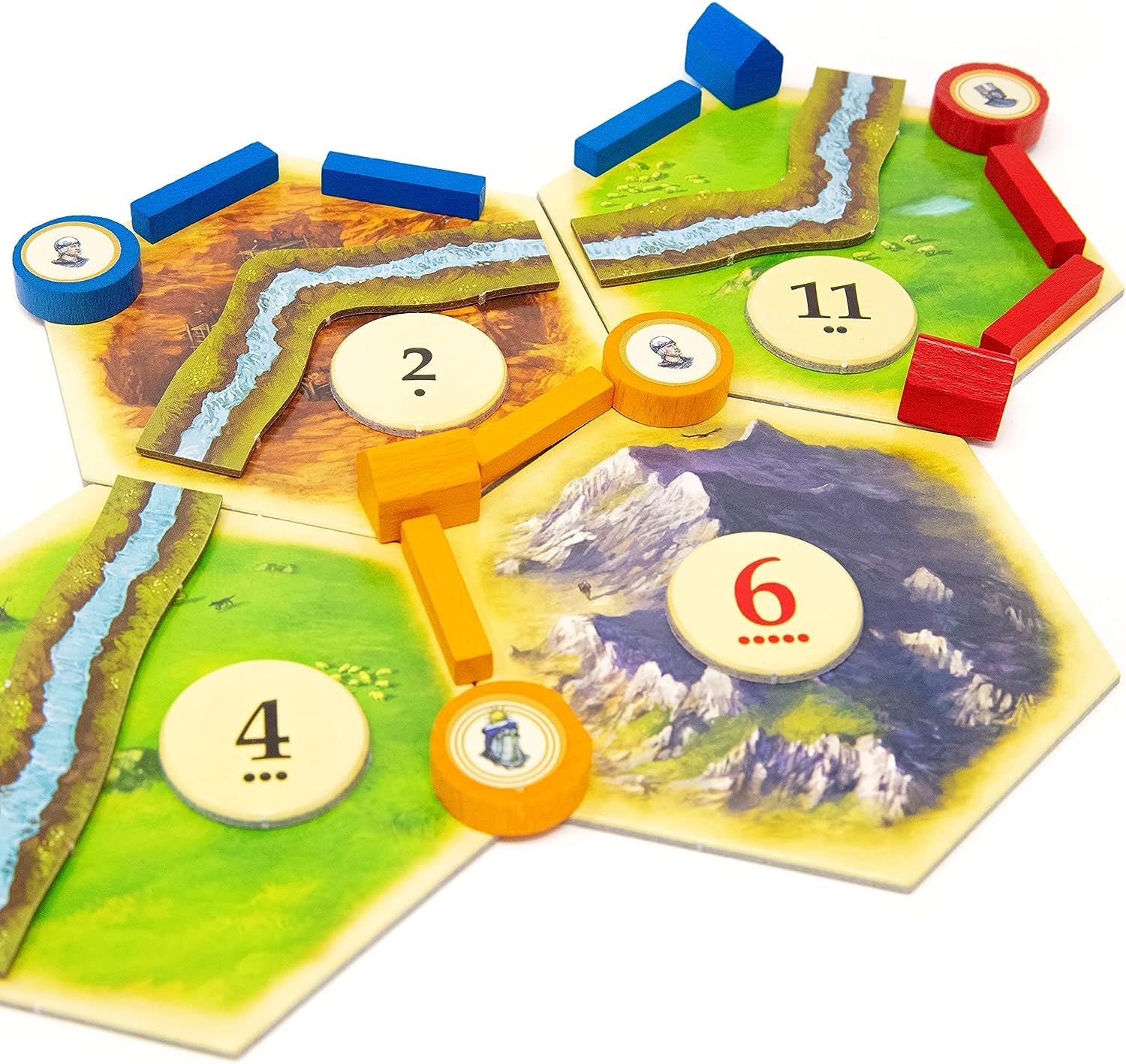 Catan Tesoros, Dragones Y Aventureros Inglés Catan Juego 3 a 4 Jugadores.