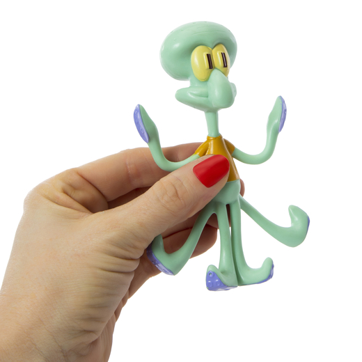 Figura Spongebob Squarepants Bend-Ems Calamardo Nickelodeon Colección Regalo