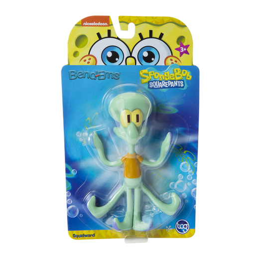 Figura Spongebob Squarepants Bend-Ems Calamardo Nickelodeon Colección Regalo