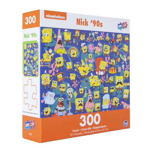 Rompecabezas Nickelodeon 300 Piezas Puzzle Bob Esponja Icónicos Original