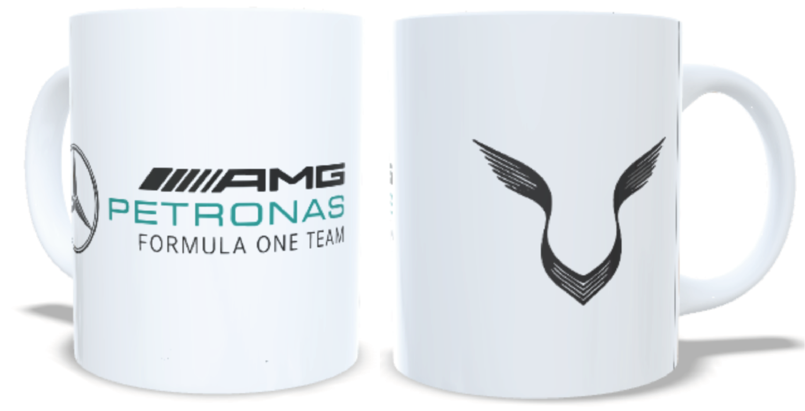 Pack de 2 Tazas F1 Hamilton Logo Mercedes Amg Formula 1 11oz 2024