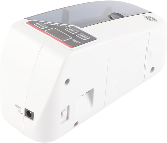 A Mini Máquina Contadora de Dinero Portátil, Mini Máquina Contadora de Efectivo Pequeña de Mano para Moneda Multinacional, Contador de Billetes Práctico (Enchufe de EE. UU.).