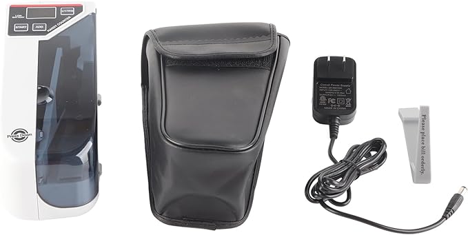 A Mini Máquina Contadora de Dinero Portátil, Mini Máquina Contadora de Efectivo Pequeña de Mano para Moneda Multinacional, Contador de Billetes Práctico (Enchufe de EE. UU.).