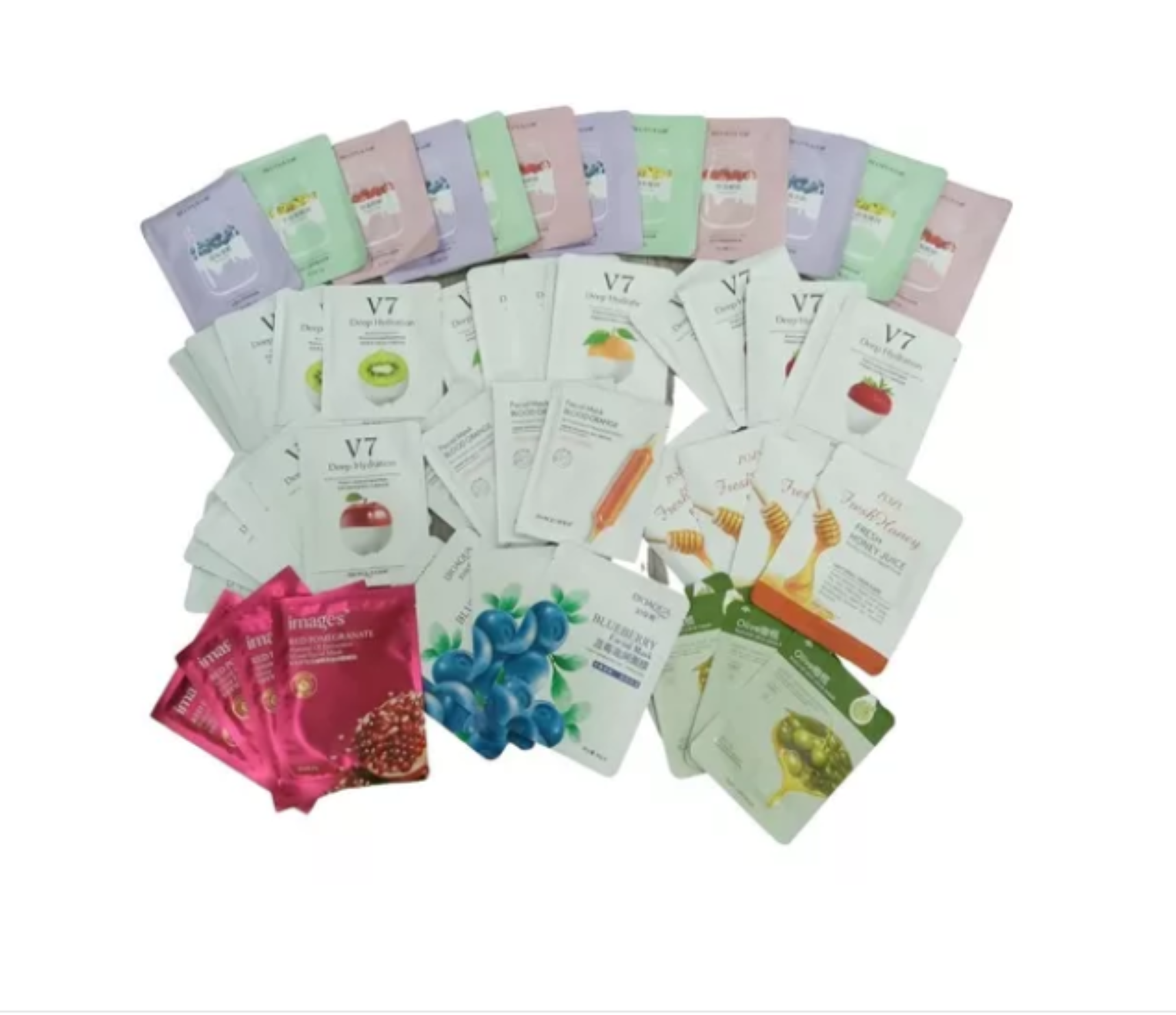 Lote 50 Mascarillas Coreanas Variadas Sheet Mask  OFERTA 2 X 1.
