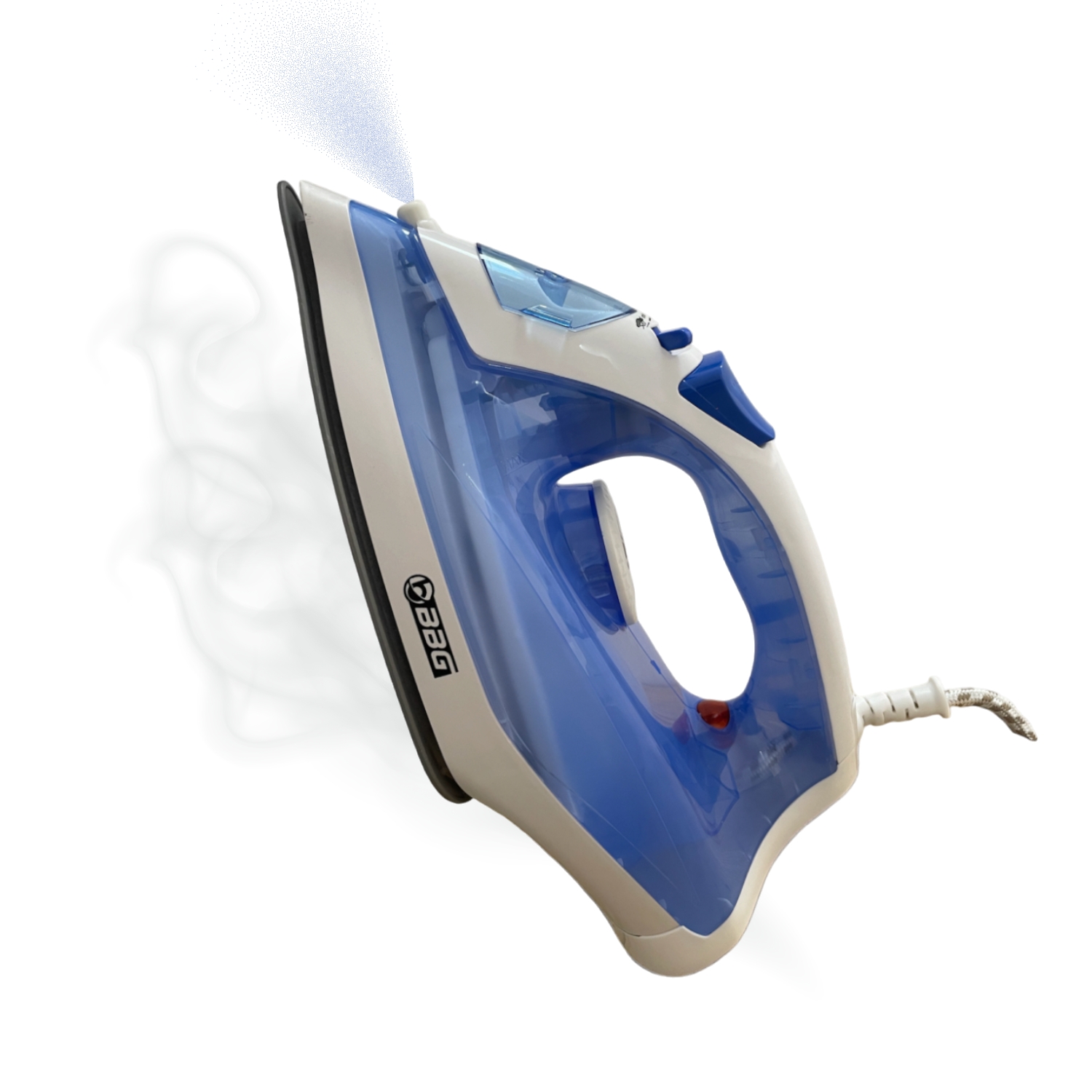 Plancha de Vapor Para Ropa Base Cerámica Azul.