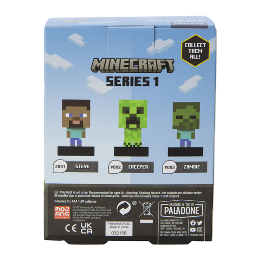 Paladone Minecraft Steve 3D Microsoft Coleccionable Lampara Noche