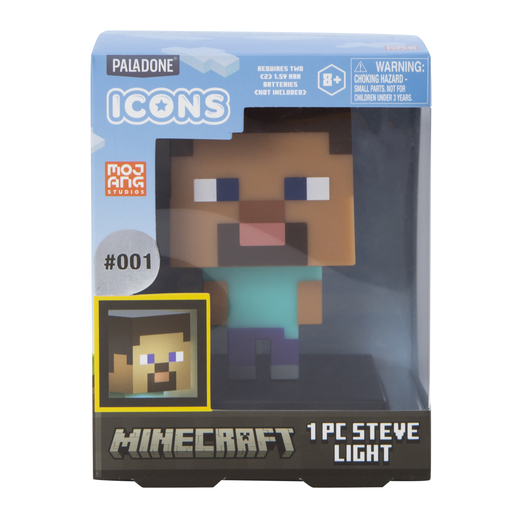 Paladone Minecraft Steve 3D Microsoft Coleccionable Lampara Noche