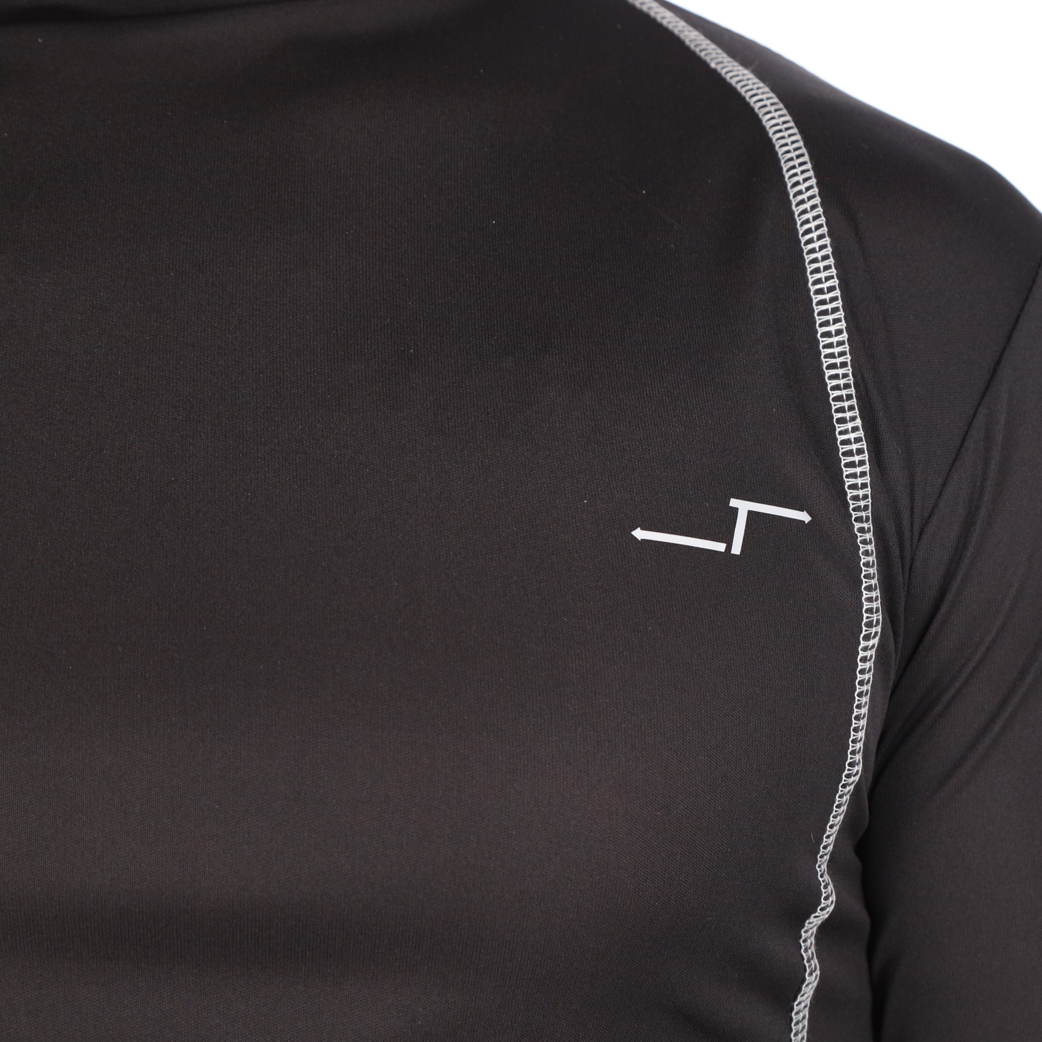 Playera Deportiva Manga Larga Color Negro Para Hombre CHB Chili Beans Clothing Co.