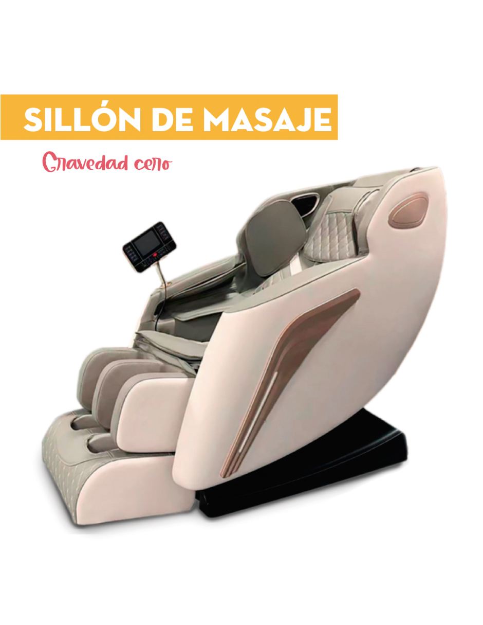 Sillón De Masaje Con Pantalla Integrada (Conexión inalámbrica para música Wifi) gravedad cero 